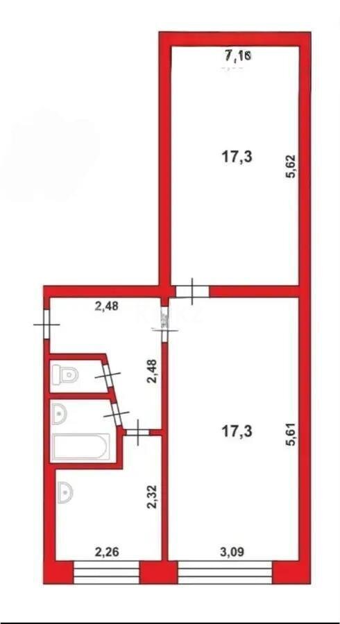 Продажа 2-комнатной квартиры, 50 м² в Караганде - фото 7