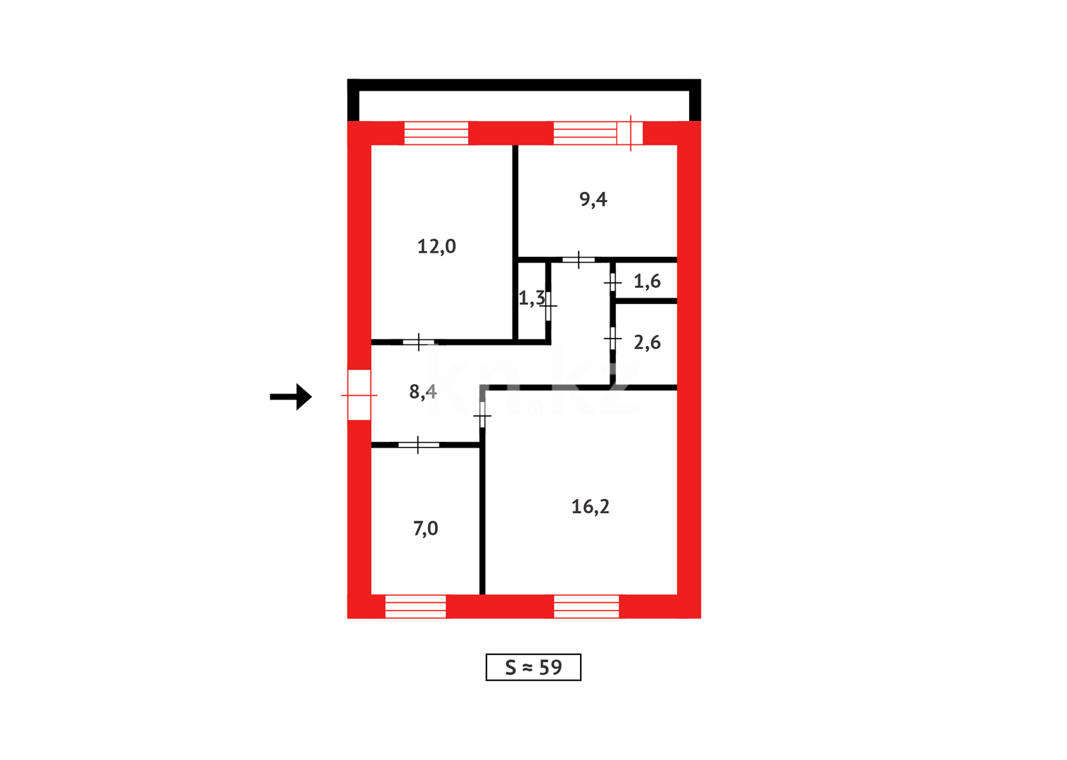 Продажа 3-комнатной квартиры, 64 м² в Астане - фото 17
