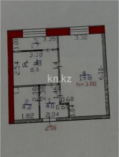 Продажа 1-комнатной квартиры, 38.3 м² в Астане