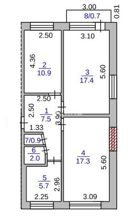 Продажа 3-комнатной квартиры, 61.5 м² в Караганде - фото 13