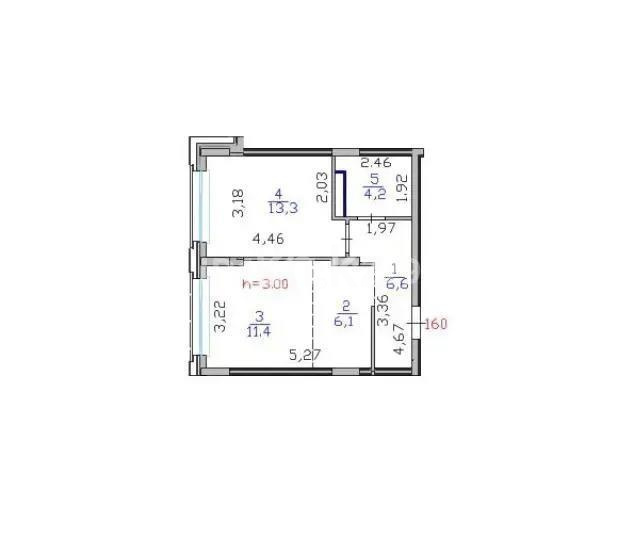Продажа 2-комнатной квартиры, 42 м² в Астане