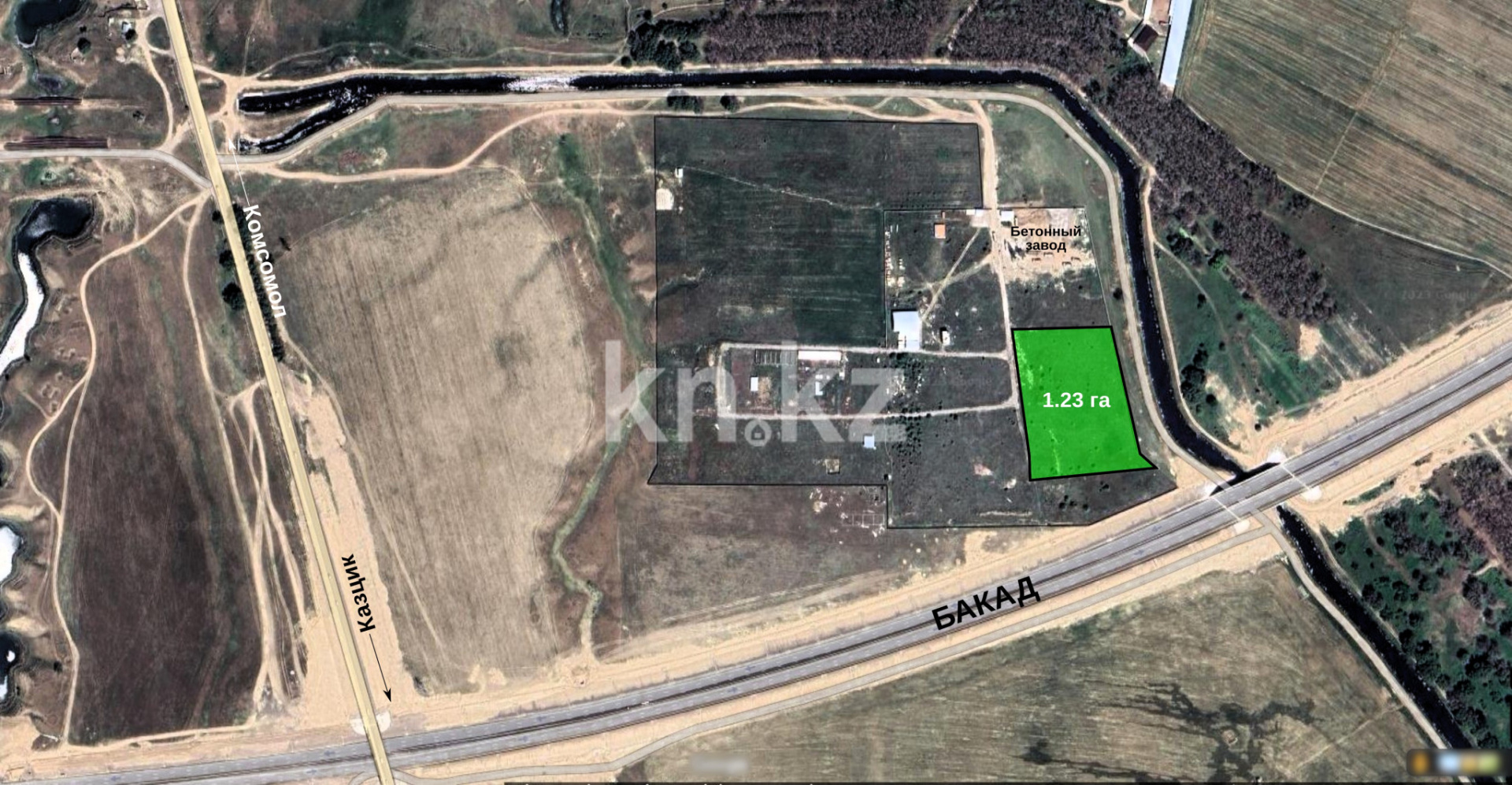 Продажа земельного участка, 1.23 га, Казцик в Алматинской области