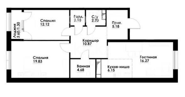 Продажа 3-комнатной квартиры, 81 м² в Алматы