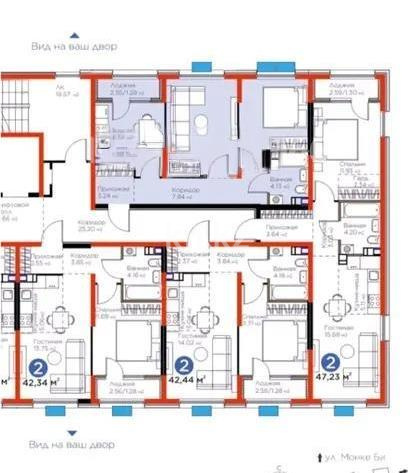 Продажа 2-комнатной квартиры, 52.7 м² в Алматы - фото 3