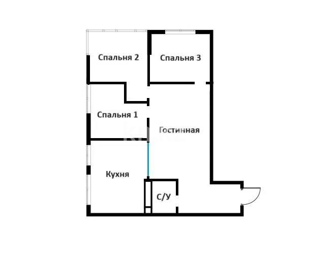 Продажа 3-комнатной квартиры, 78 м² в Алматы