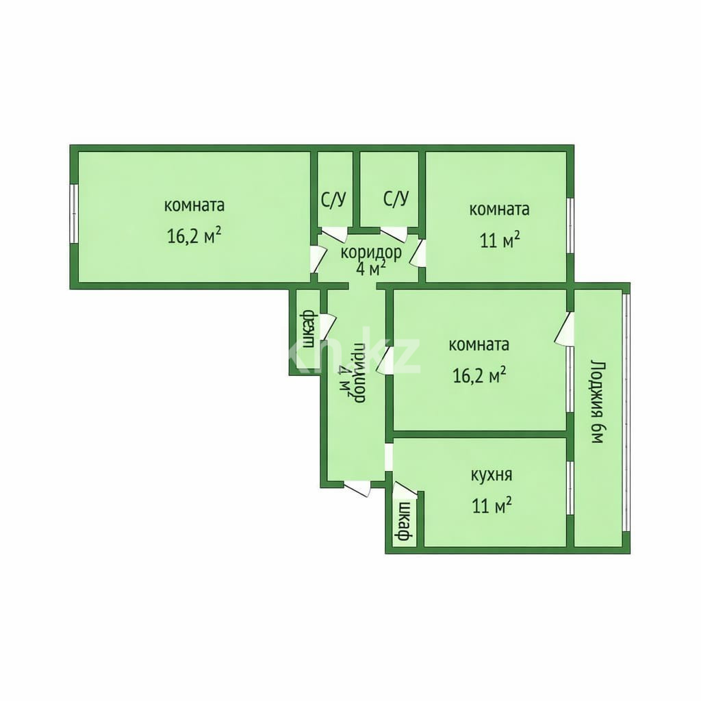 Продажа 3-комнатной квартиры, 71 м² в Костанае - фото 11