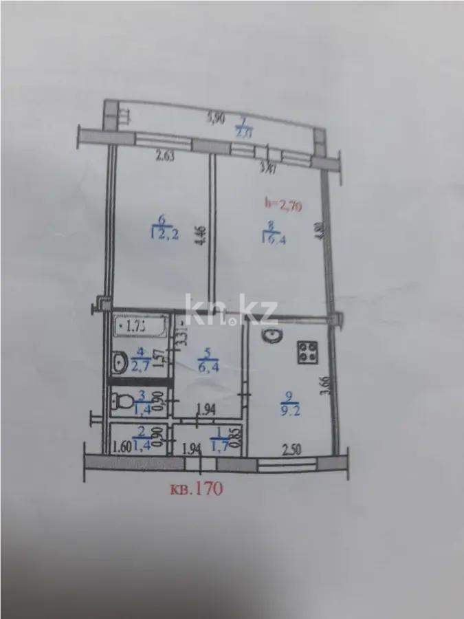 Продажа 2-комнатной квартиры, 53.4 м² в Алматы - фото 6