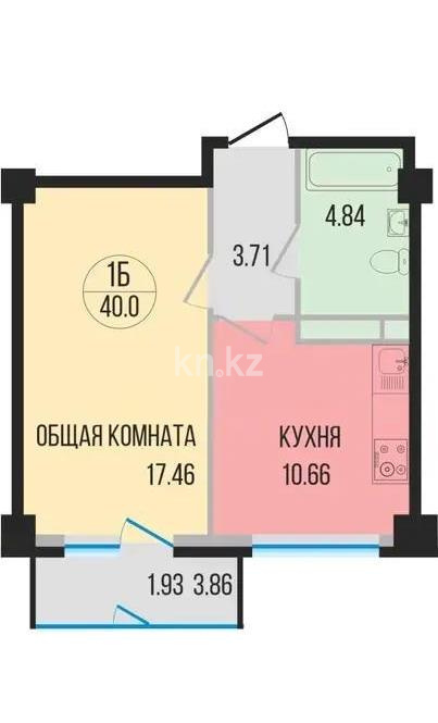 Продажа 1-комнатной квартиры, 38 м² в Алматы - фото 5
