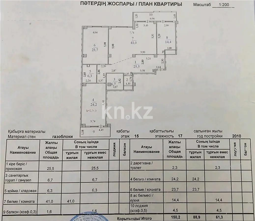 Продажа 3-комнатной квартиры, 150 м² в Астане - фото 7