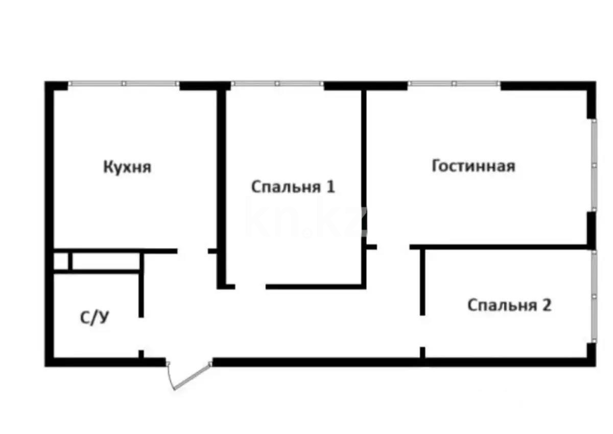 Продажа 2-комнатной квартиры, 66.17 м², ул. Сыбызгы, дом  100 стр в Алматы