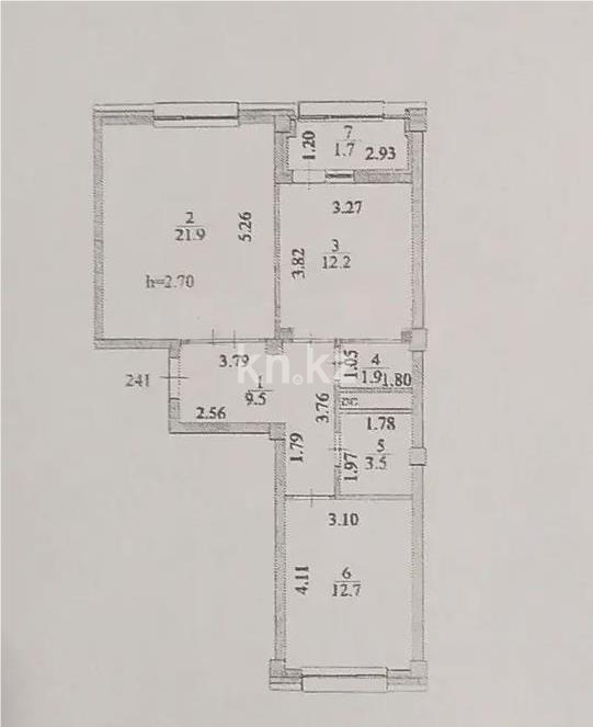 Продажа 2-комнатной квартиры, 63.4 м² в Астане - фото 5