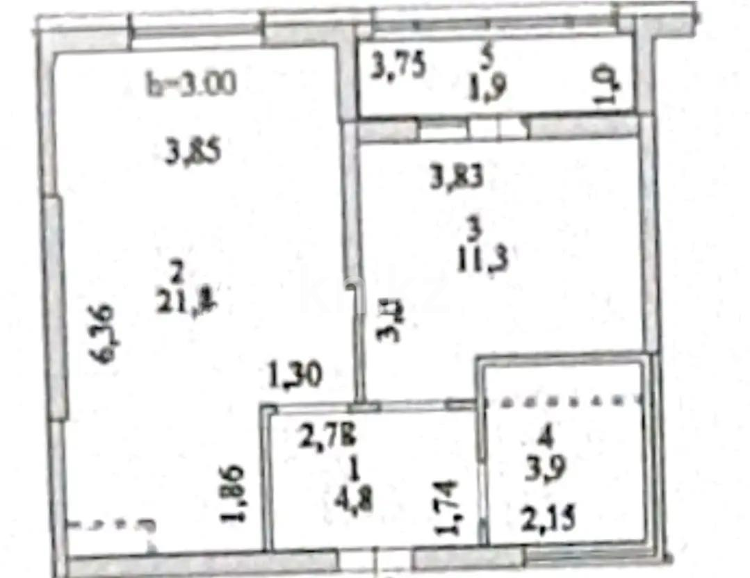 Продажа 1-комнатной квартиры, 43 м², ул. Е-429, дом  14 в Астане