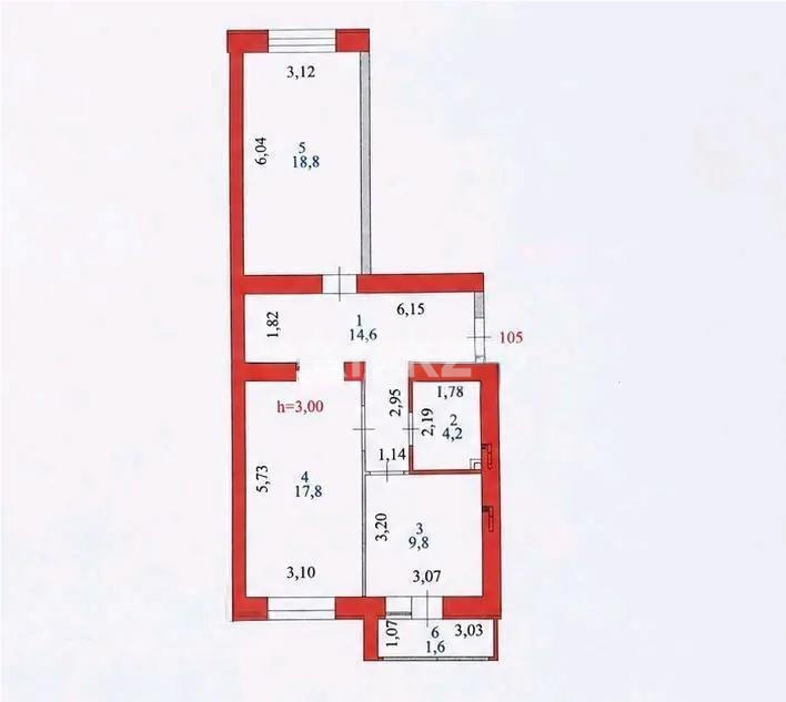Продажа 2-комнатной квартиры, 67 м² в Астане - фото 3