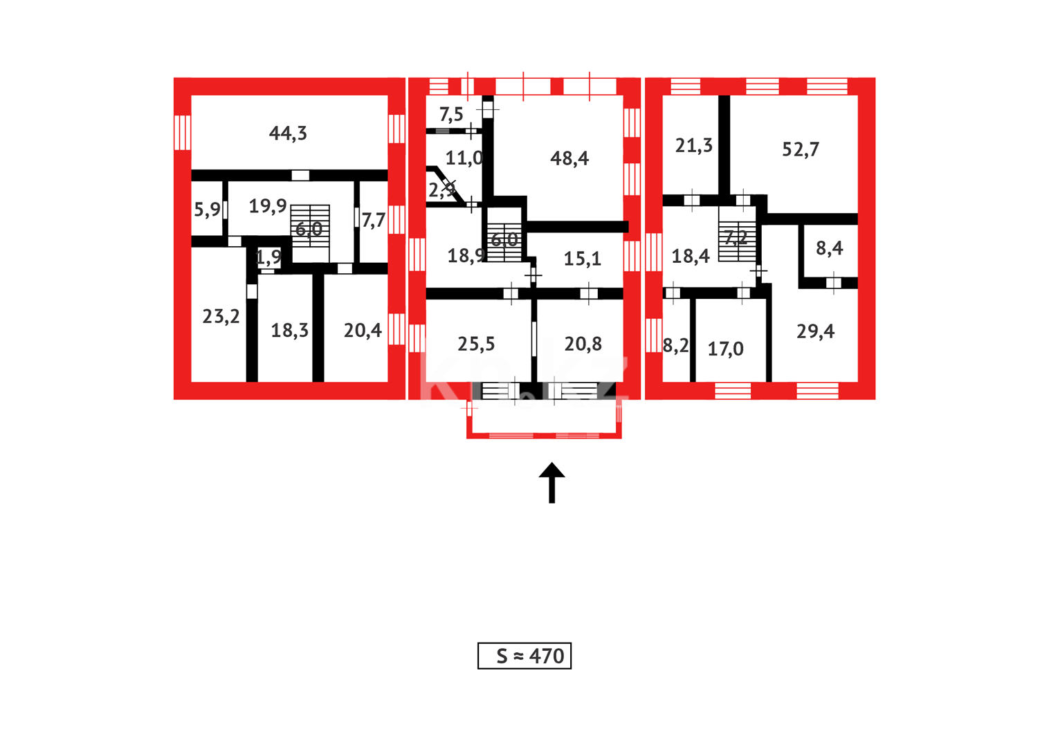 Продажа 5-комнатного дома, 470 м², ул. Муканова в Караганде - фото 23