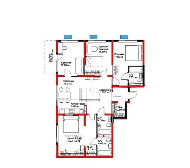 Продажа 5-комнатной квартиры, 112 м² в Алматы - фото 4