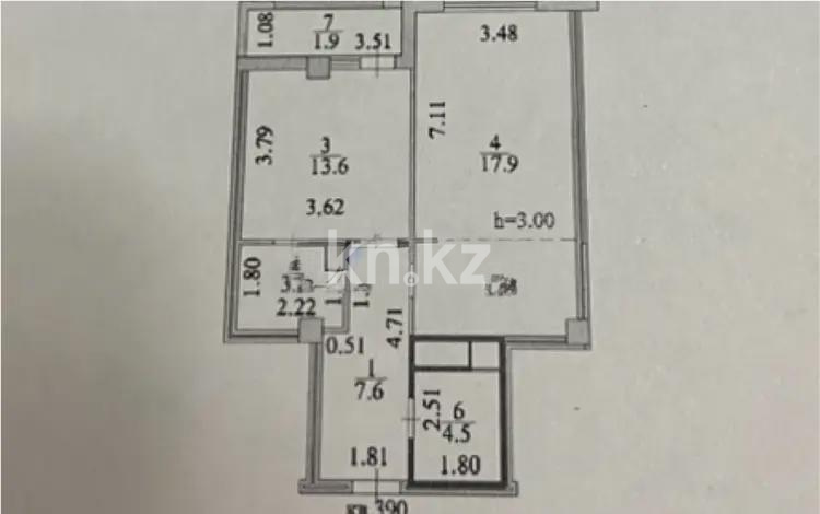 Продажа 2-комнатной квартиры, 56.1 м² в Астане - фото 2