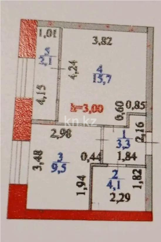 Продажа 1-комнатной квартиры, 35 м², ул. Айтматова, дом  77/7 в Астане