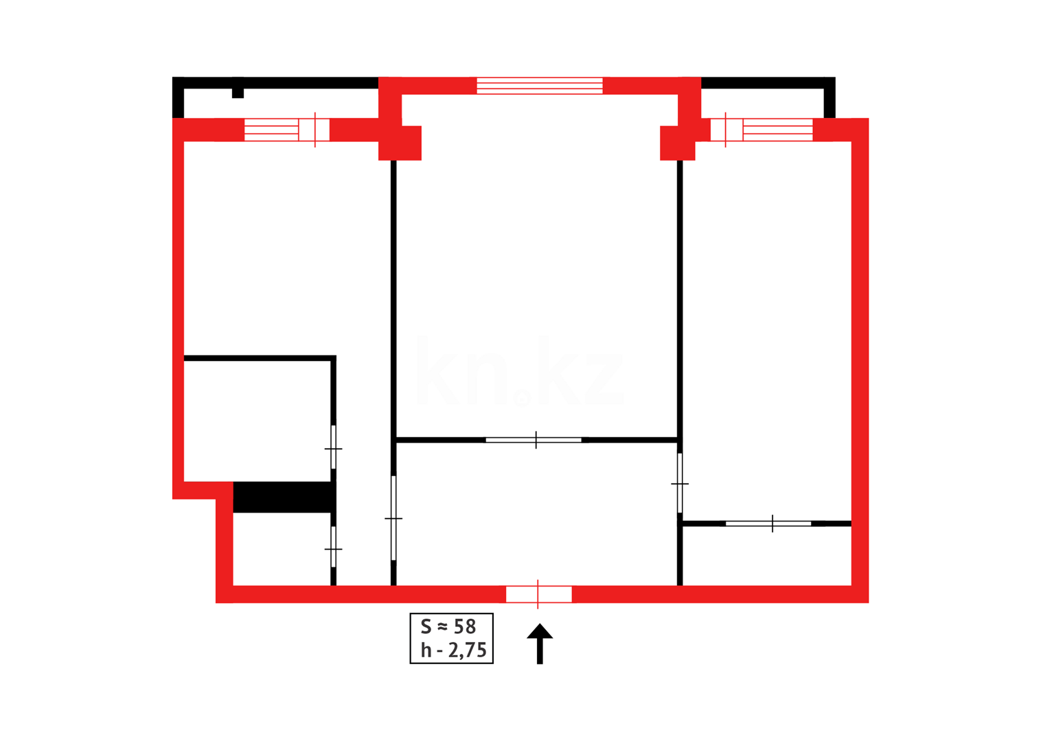 Продажа 2-комнатной квартиры, 58 м² в Астане - фото 16