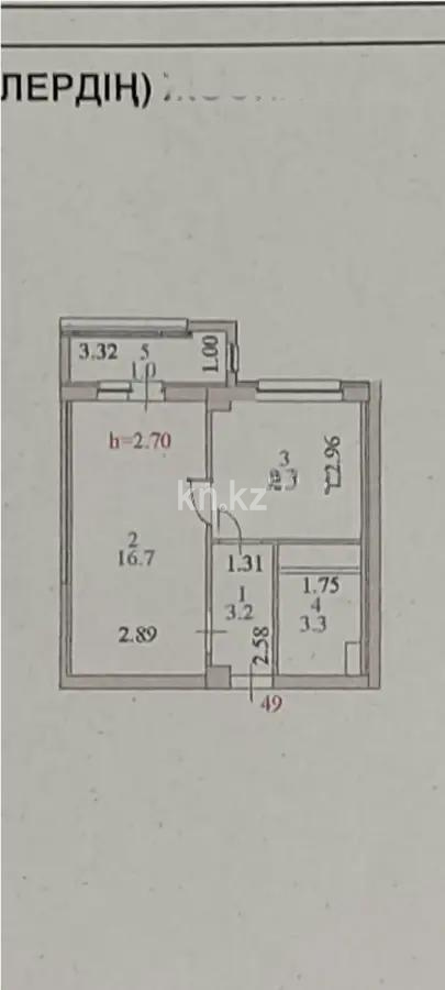Продажа 1-комнатной квартиры, 36 м² в Астане
