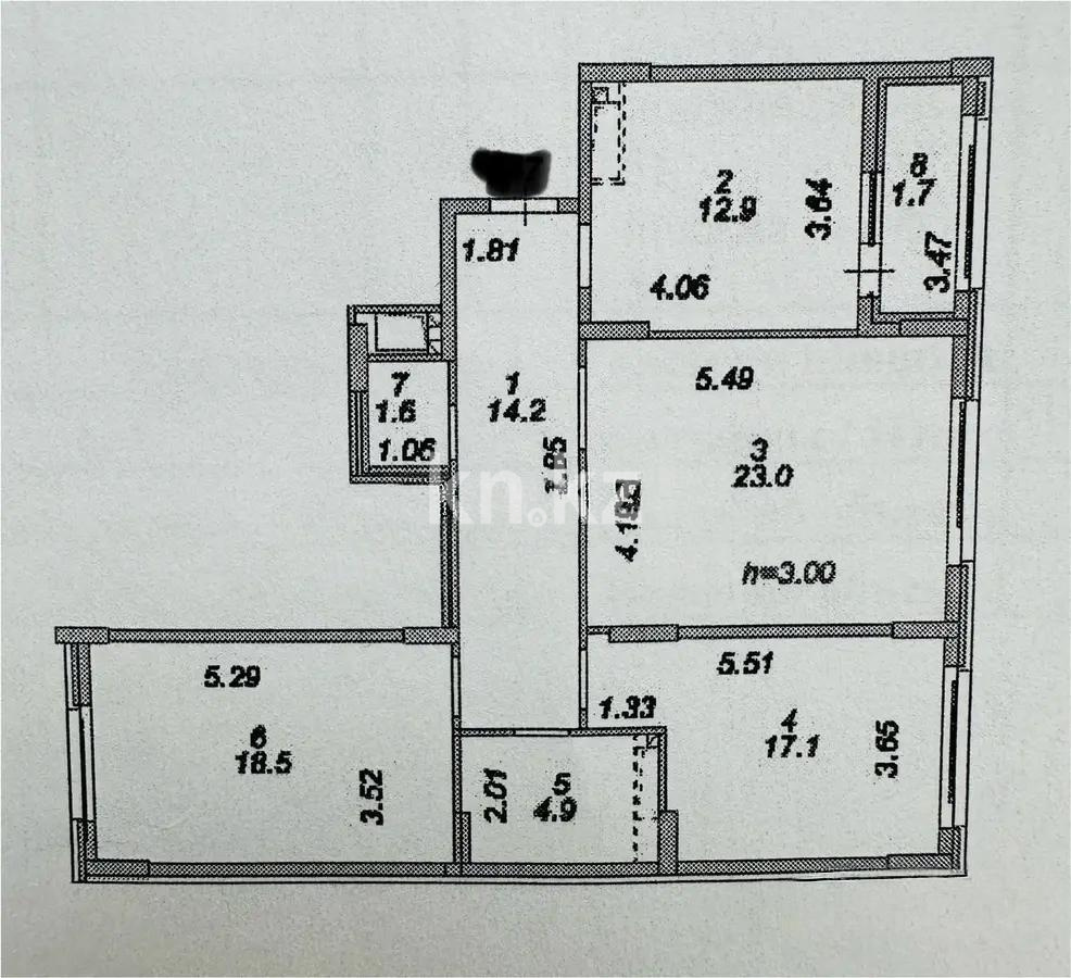 Продажа 3-комнатной квартиры, 95 м², пр. Туран, дом  39/2 стр в Астане