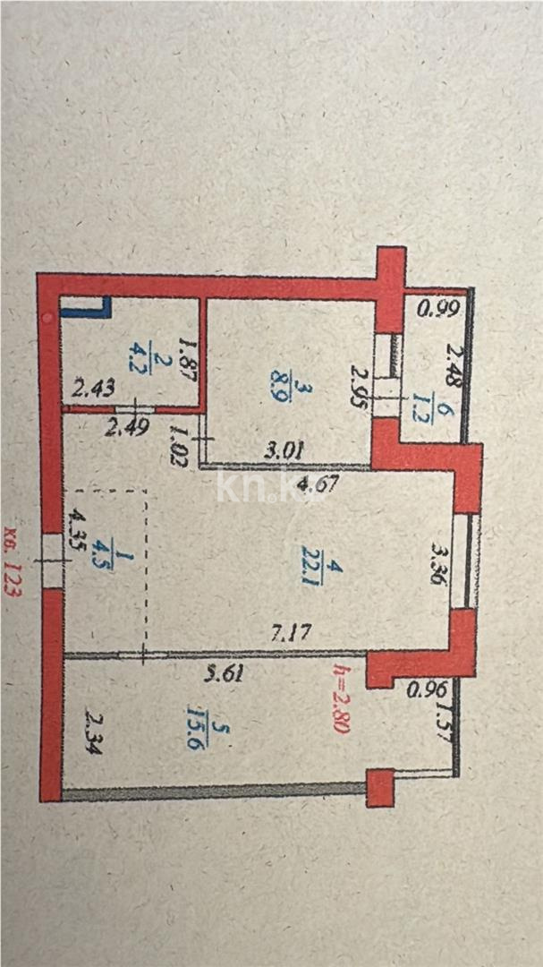 Продажа 2-комнатной квартиры, 56.5 м² в Астане - фото 18