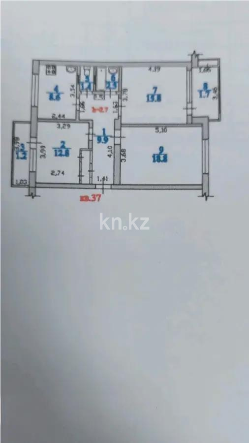 Продажа 3-комнатной квартиры, 72.7 м² в Алматы - фото 6