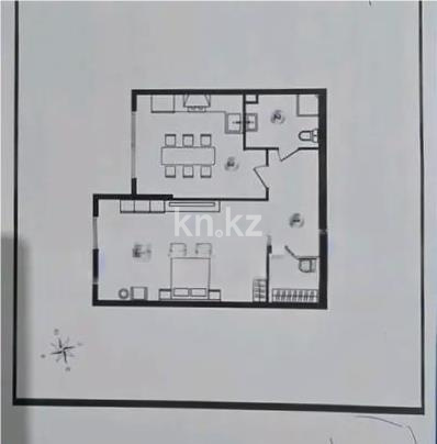 Продажа 1-комнатной квартиры, 53.85 м² в Алматы