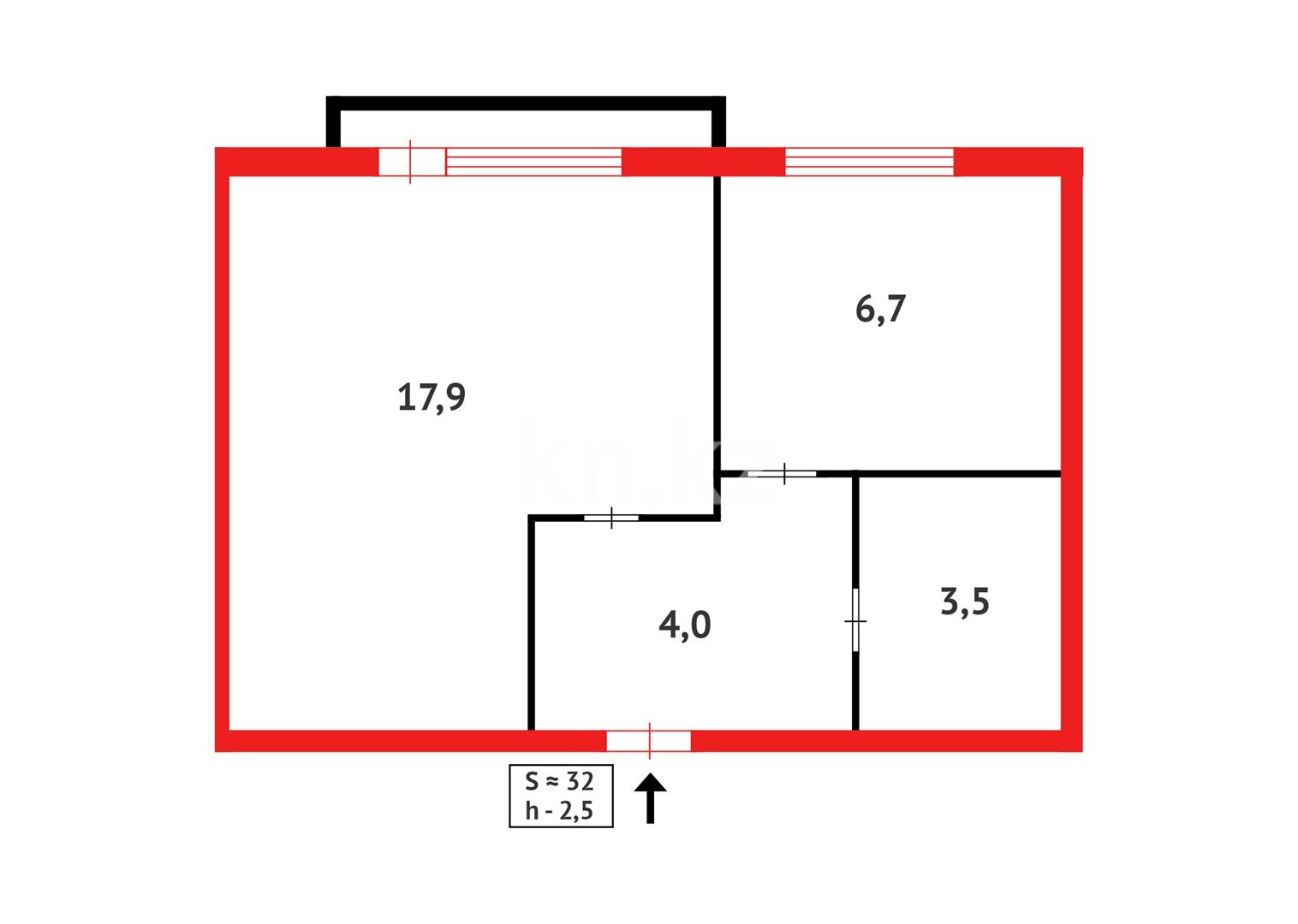Продажа 1-комнатной квартиры, 34 м² в Караганде - фото 11