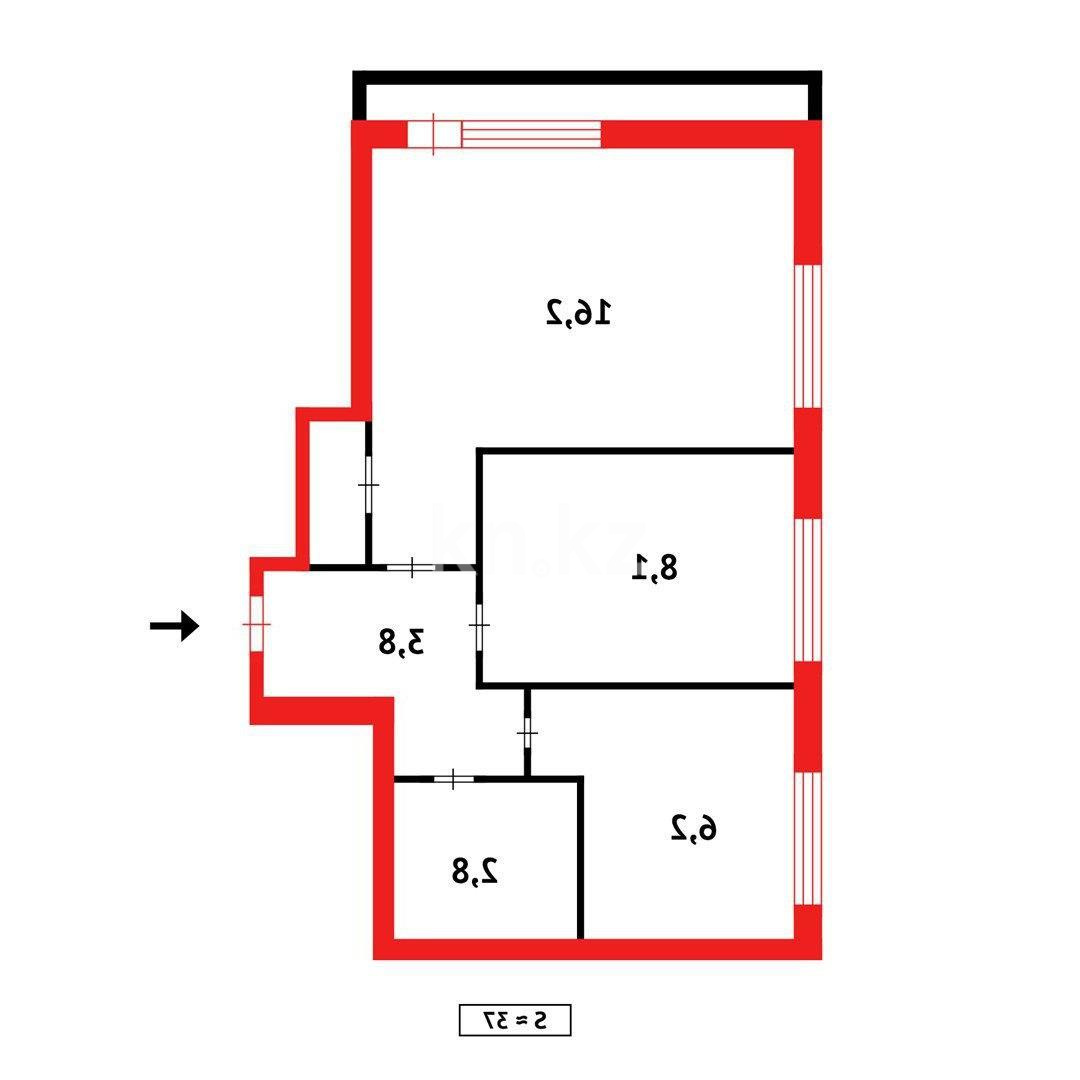 Продажа 2-комнатной квартиры, 37 м², пр. Металлургов в Темиртау - фото 11
