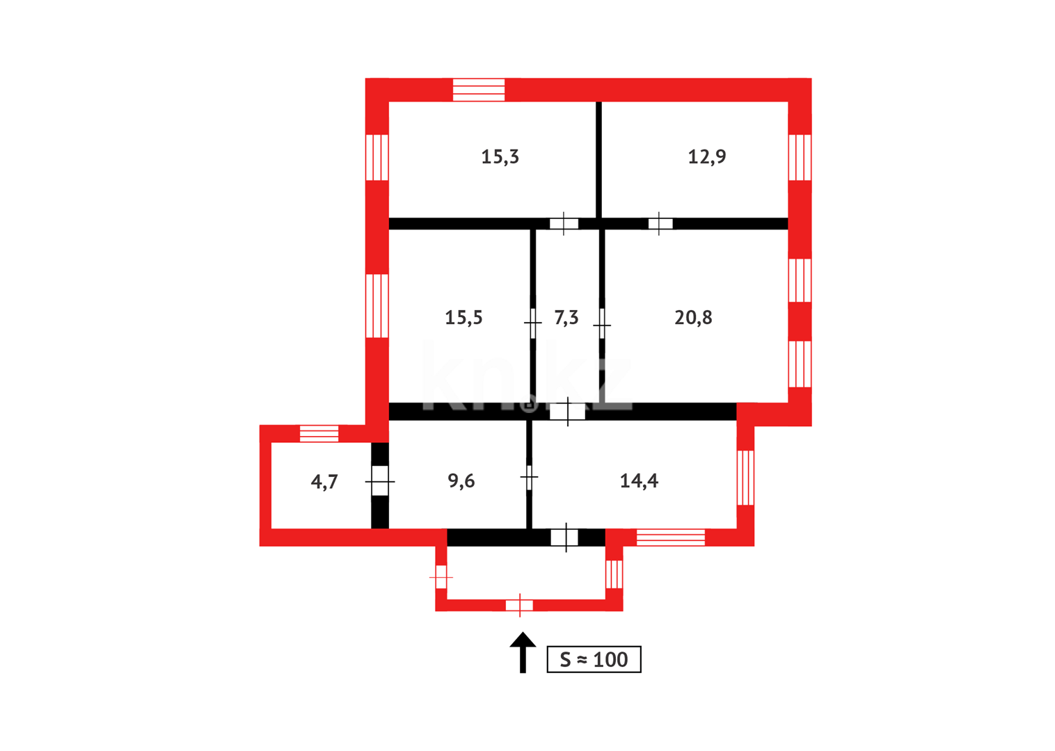 Продажа 4-комнатного дома, 100.5 м² в Темиртау - фото 24