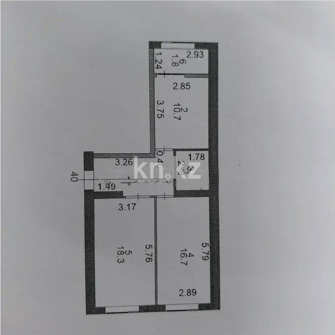 Продажа 2-комнатной квартиры, 60 м² в Астане