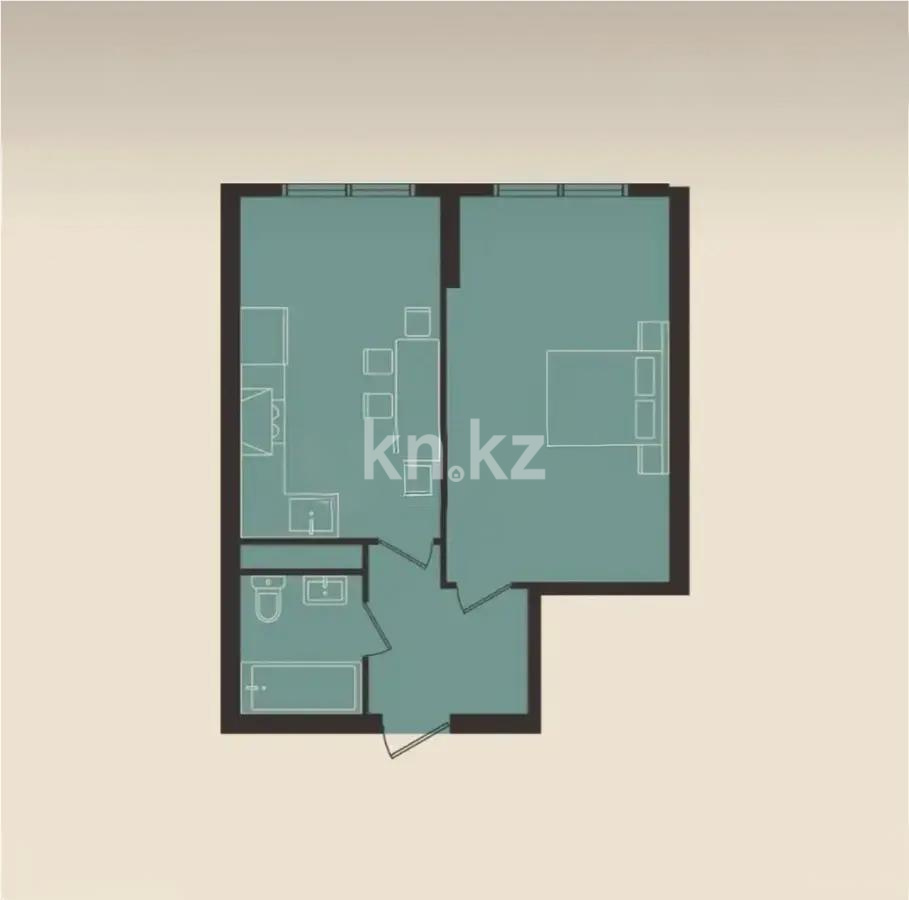 Продажа 2-комнатной квартиры, 50 м², ул. Момышулы, дом  100 стр в Алматы