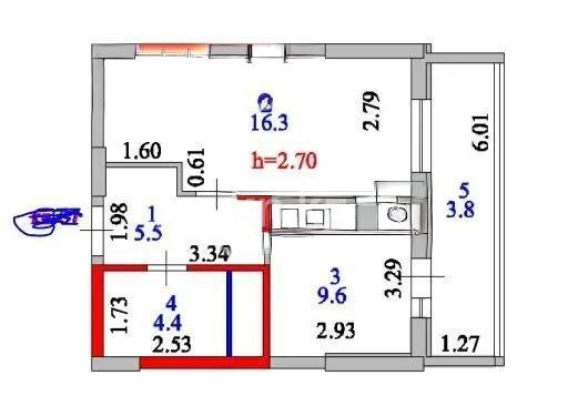 Продажа 1-комнатной квартиры, 41 м² в Астане - фото 4