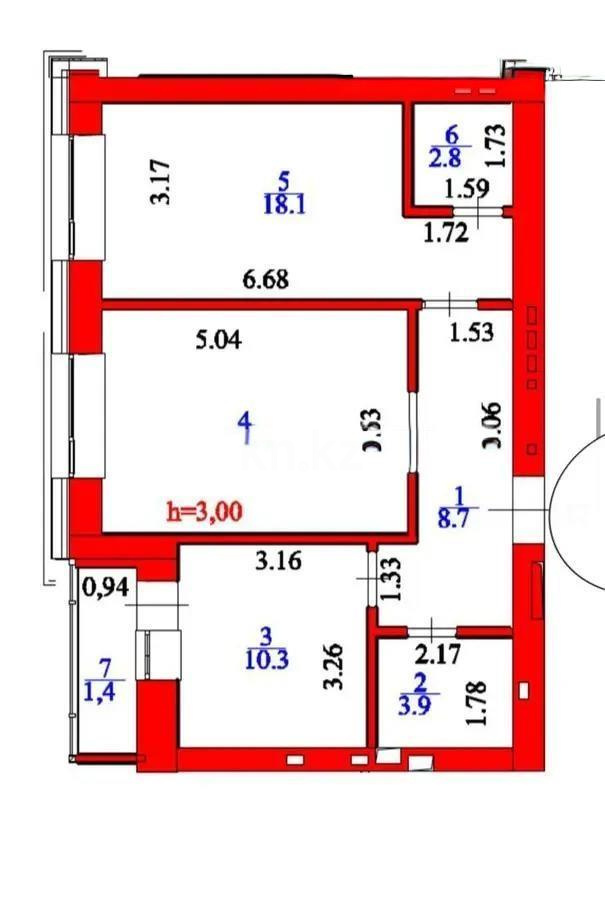 Продажа 2-комнатной квартиры, 63.5 м² в Астане - фото 6