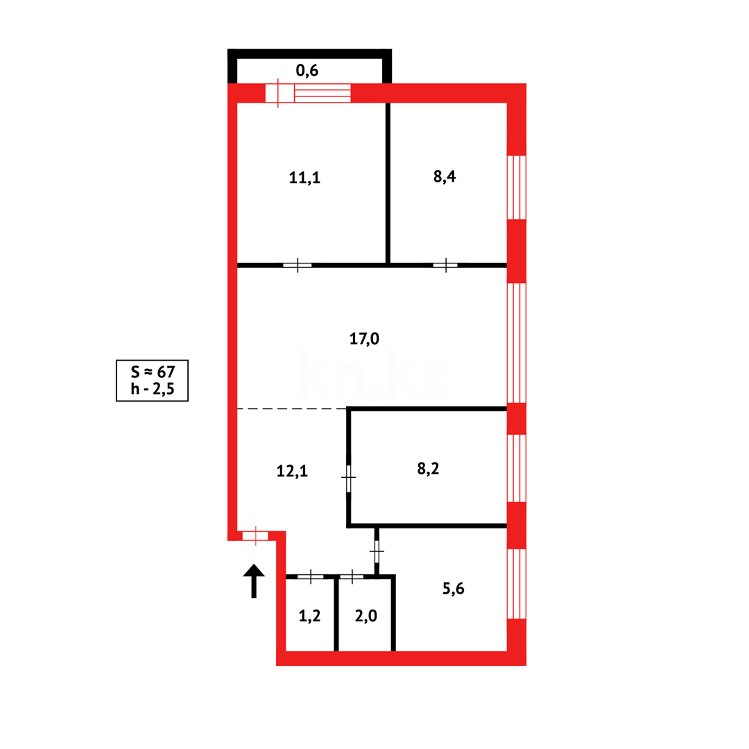 Продажа 4-комнатной квартиры, 64 м², пр. Назарбаева в Караганде - фото 10