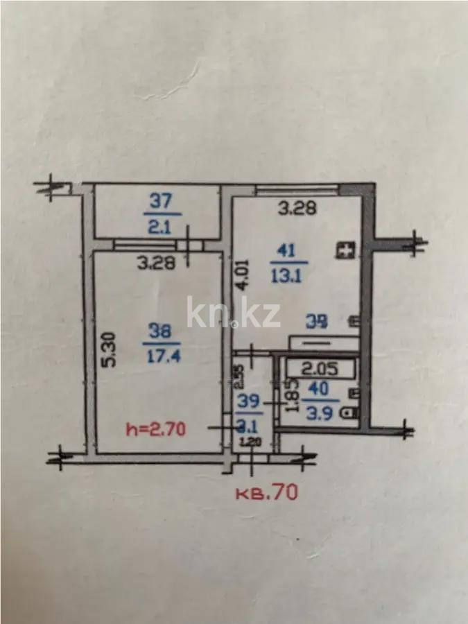 Продажа 1-комнатной квартиры, 39 м², мкр-н Зердели, дом  1/161 в Алматы - фото 7