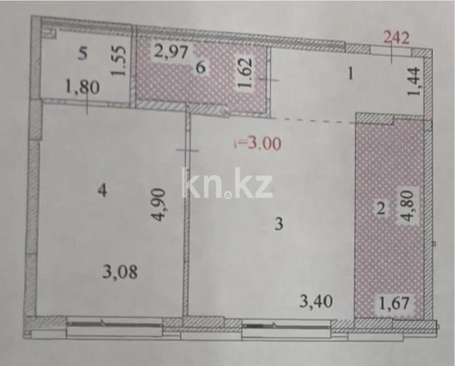 Продажа 2-комнатной квартиры, 53.7 м² в Астане - фото 6
