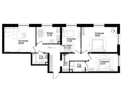 Продажа 4-комнатной квартиры, 117 м² в Алматы