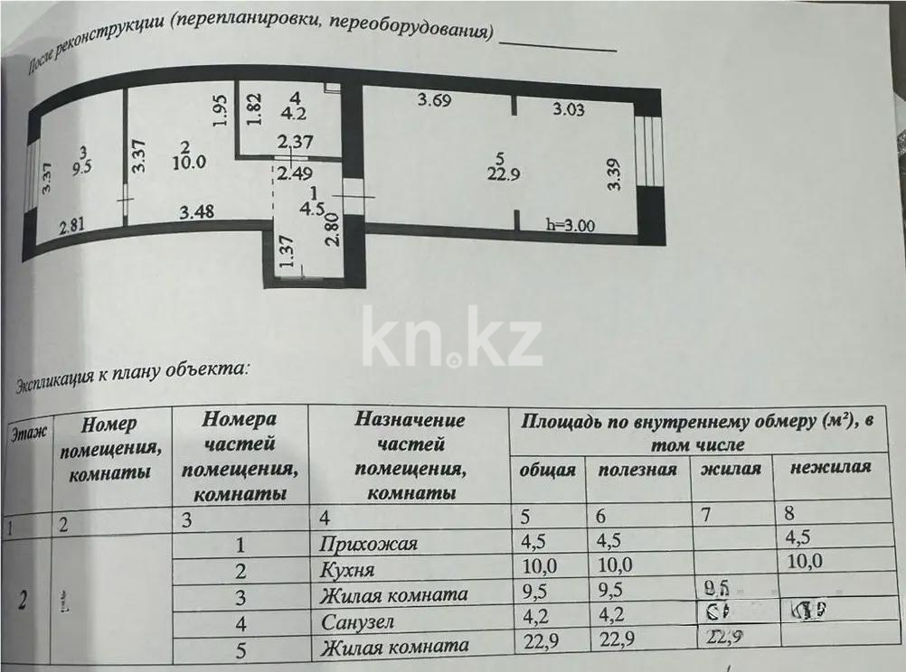 Продажа 2-комнатной квартиры, 51 м² в Астане - фото 7