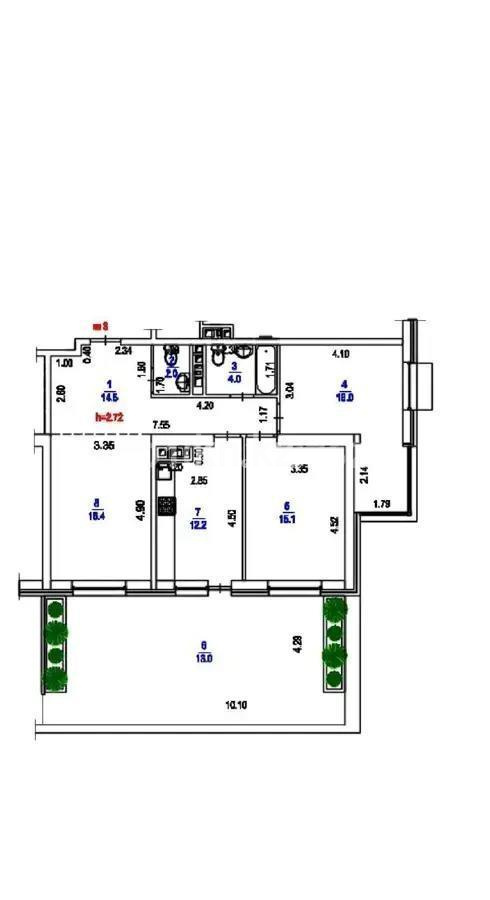 Продажа 3-комнатной квартиры, 93.2 м², ул. Радостовца, дом  169 в Алматы