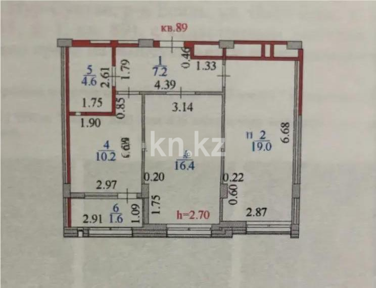 Продажа 2-комнатной квартиры, 59 м² в Астане - фото 7