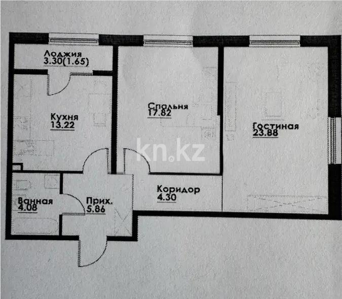 Продажа 2-комнатной квартиры, 71 м² в Алматы