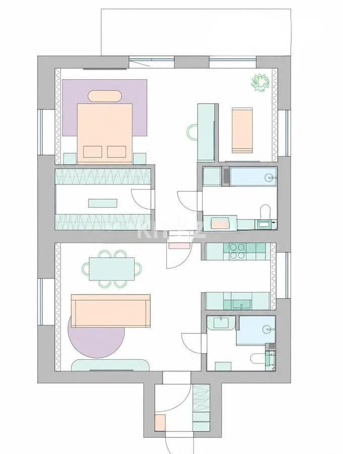 Продажа 2-комнатной квартиры, 87 м² в Караганде - фото 5