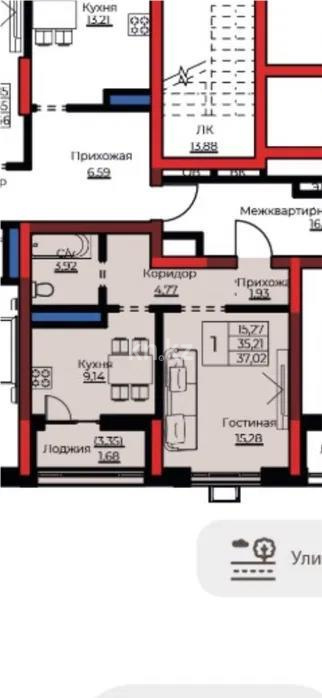 Продажа 1-комнатной квартиры, 37 м², ул. Е-908, дом  24 в Астане