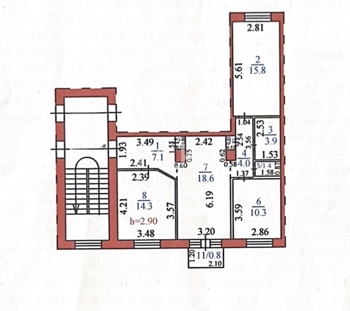 Продажа 3-комнатной квартиры, 77.1 м² в Караганде - фото 28