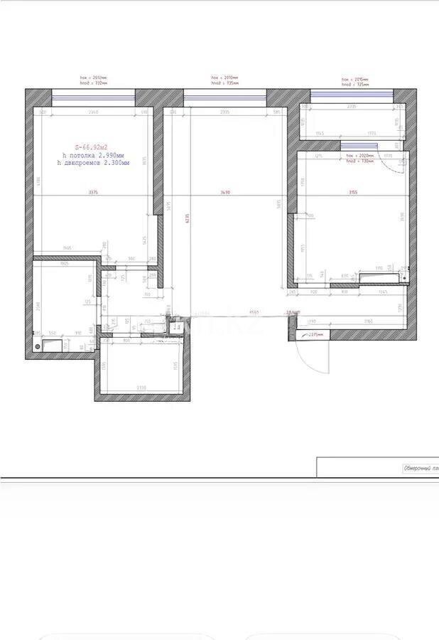 Продажа 2-комнатной квартиры, 66 м² в Алматы