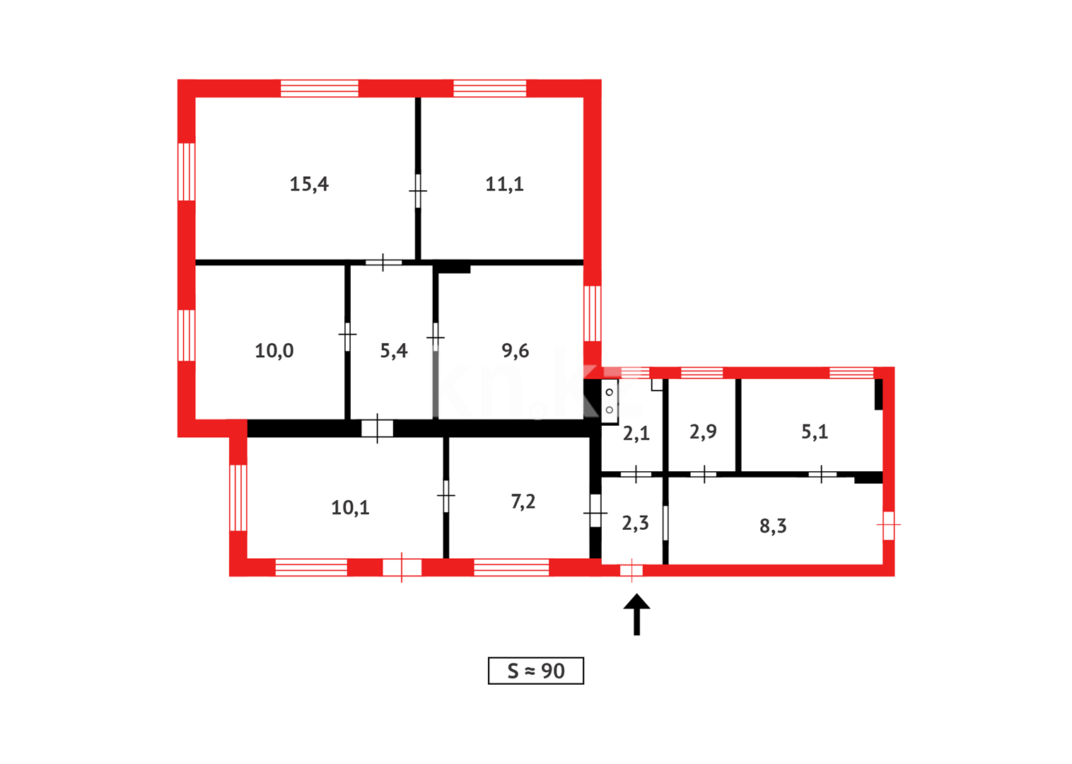 Продажа 4-комнатного дома, 89.5 м² в Темиртау - фото 28
