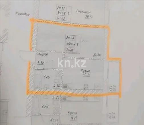 Продажа 1-комнатной квартиры, 43 м² в Астане