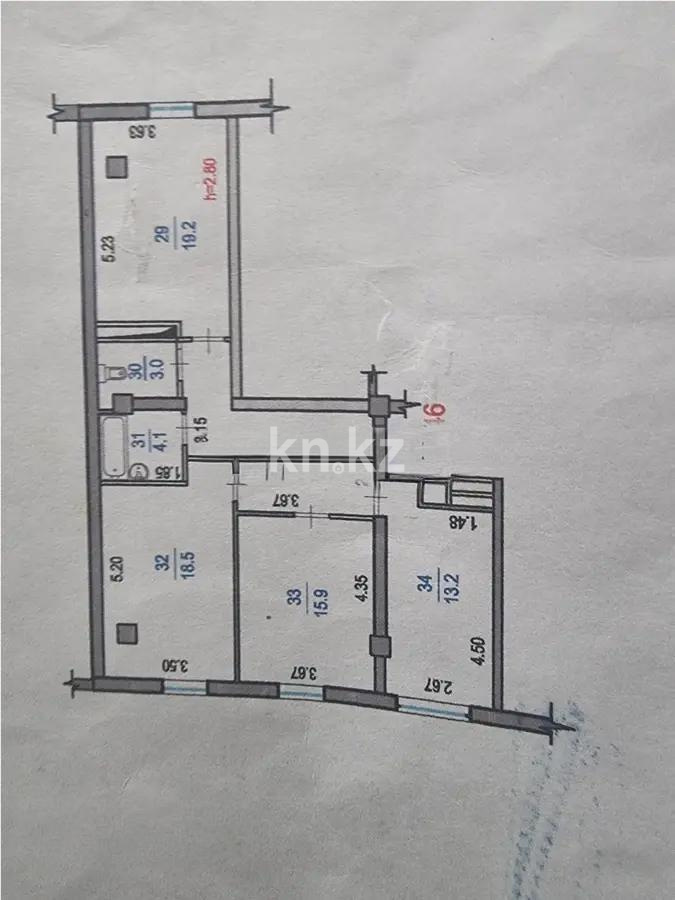 Продажа 3-комнатной квартиры, 89.9 м², мкр-н Жетысу-2, дом  85 в Алматы - фото 5