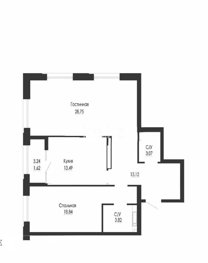 Продажа 2-комнатной квартиры, 86 м², ул. Сатпаева, дом  30/5 в Алматы